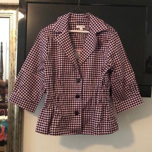 Joan Rivers pink and black jacket